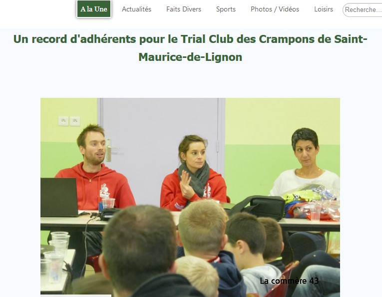 Un record d’adhérents pour le Trial Club des Crampons de Saint-Maurice-de-Lignon
