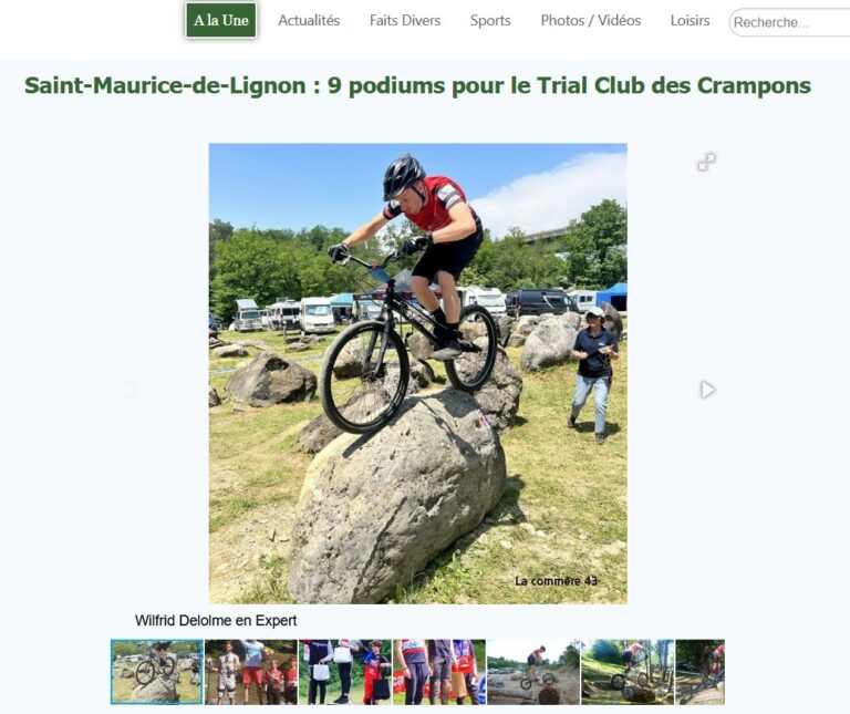 9 podiums pour le Trial Club des Crampons